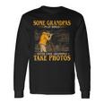 Herren Coole Opas Nehmen Sie Fotos Goldener Eleganter Stil Langarmshirts Geschenkideen