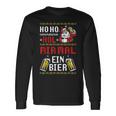 Ho Hol Mir Mal Ein Bier Christmas Santa Claus Langarmshirts Geschenkideen