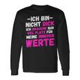 Ich Bin Nicht Dick Ich Brauche Nuriel Platz Humor Langarmshirts Geschenkideen