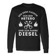 Ich Esse Fleisch Ich Bin Hetero And Ich Fahre Burner Langarmshirts Geschenkideen