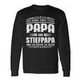 Ich Habe Zwei Titel Papa Und Steppapa Ich Rocke Sie Bote Langarmshirts Geschenkideen