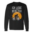 Ich Liebe Meine Frau Wenn Sie Mich Radfahren Lässt Lässt Langarmshirts Geschenkideen