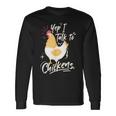 Ich Rede Mit Hühnern Pollo Coop Farmer Uova Pollo Regalo Maglietta a maniche lunghe Ideas de regalos
