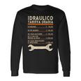 Idraulico Tariffa Oraria Divertente Ironica Per Idraulici Maglietta a maniche lunghe Ideas de regalos