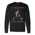 Il Palestra Sta Chiamando Frase Divertente Regalo Sportive Maglietta a maniche lunghe Ideas de regalos