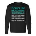Ingegnere Gestionale Uomo Regalo Laurea Ingegneria Maglietta a maniche lunghe Ideas de regalos