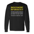 Ingegnere Informatico Regalo Laurea Ingegneria Maglietta a maniche lunghe Ideas de regalos