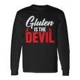 Intolleranza Al Glutine Pillola Glutine Devil Farina Senza Glutine Maglietta a maniche lunghe Ideas de regalos