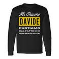 Io Non Sbaglio Mai Regalo Per Davide Personalizzato Figlio Maglietta a maniche lunghe Ideas de regalos