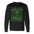 Irish Pubs The Official Sunblock Of Ireland Regalo Di San Patrizio Maglietta a maniche lunghe Ideas de regalos