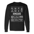 Irmgard Lustig Spruch Nameorname Geburtstag Langarmshirts Geschenkideen