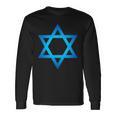 Israel Flag Small Star Of David Judaism Hexagram Symbol Langarmshirts Geschenkideen