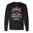 It's A Azarias Thing You Wouldn't Understand Azarias Last Name Blood Run Through My Veins Long Sleeve T-Shirt Gifts ideas
