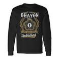 It's An Ohayon Thing You Wouldn't Understand Personalized Last Name Ohayon Family Crest Coat Of Arm Long Sleeve T-Shirt Gifts ideas