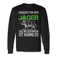 Jagd Jägerorsichtor Dem Jäger Wild Boar Is Harmlos Langarmshirts Geschenkideen