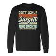 Jürgen Name Saying Gott Schuf Jürgen S Langarmshirts Geschenkideen