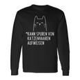 Kann Spurenon Katzenhaar Cat Lovers Langarmshirts Geschenkideen