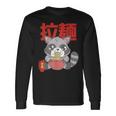 Kawaii Ramen Racoon Otaku Anime Manga Langarmshirts Geschenkideen