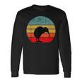 Kiwi Bird Retrointage Sunset New Zealand Animals Kiwi Bird S Langarmshirts Geschenkideen