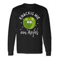 Knackig Wie Ein Apple Nutritionitamin Fruit Apple Saying Langarmshirts Geschenkideen