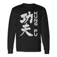 Kung Fu Chinese Symbolintage Wushu Martial Arts Lover Maglietta a maniche lunghe Ideas de regalos