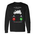 La Mia Moto Mi Chiama E Io Devo Andare Motociclista Maglietta a maniche lunghe Ideas de regalos