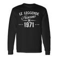 Le Leggende Nascono In 1971 Anno Di Nascita Compleanno Maglietta a maniche lunghe Ideas de regalos