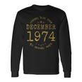 Le Leggende Sono Nate A Dicembre 1974 Compleanno Maglietta a maniche lunghe Ideas de regalos