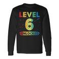 Level 6 Unlocked 6 Anniversario Di Matrimonio Maglietta a maniche lunghe Ideas de regalos
