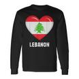 Libanon Flag Lebanese Langarmshirts Geschenkideen