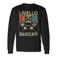Livello 50 Sbloccatoideogiochi 50° Compleanno Maglietta a maniche lunghe Ideas de regalos