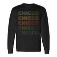 Love Heart Checco Grungeintage Style Nero Checco Maglietta a maniche lunghe Ideas de regalos