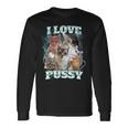 I Love Pussy Cat Maglietta a maniche lunghe Ideas de regalos
