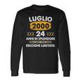 Luglio 2000 24 Anni Compleanno Uomo Donna 2000 Maglietta a maniche lunghe Ideas de regalos