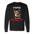 Lustige Rentier Frohe Christmas Langarmshirts Geschenkideen