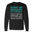 Maglia Ingegnere Elettronico Uomo Regalo Laurea Ingegneria Maglietta a maniche lunghe Ideas de regalos