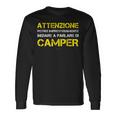 Magliette Uomo Manica Corta Campeggio Parlare Di Camper Maglietta a maniche lunghe Ideas de regalos
