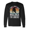Malaka I Am Greek Orgogliosi Spartani Greci Maglietta a maniche lunghe Ideas de regalos