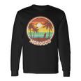 Maroc Beach Cool Retro Surf Souvenir Cadeau T-shirt à manches longues Idées cadeaux