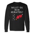 Marriage Proposal Willst Du Mich Marrieaten Wedding Proposal Langarmshirts Geschenkideen