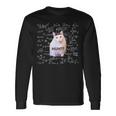 Meme Gatto Meme Divertente Huh Matematica Gatto Per Matimathique Maglietta a maniche lunghe Ideas de regalos
