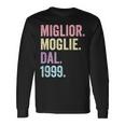 Miglior Moglie Dal 1999 Anni 25 Anniversario Matrimonio Maglietta a maniche lunghe Ideas de regalos