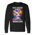 Misantroph Ich Hasse Menschen Langarmshirts Geschenkideen