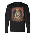Monaco Buddista Yin Yang Zen Meditazione Buddha Maglietta a maniche lunghe Ideas de regalos
