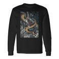 Motif Dragon Japonais Tokyo D'inspiration Asiatique Rétro 80 T-shirt à manches longues Idées cadeaux