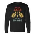 Name Justus Wo Ein Justus Istorname Langarmshirts Geschenkideen