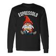Nano Espressolo Amanti Caffe Corto Divertente Elfo Di Natale Maglietta a maniche lunghe Ideas de regalos