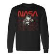 Nasa Astronaut Outta Space Nasa Logo Geek Idea Regalo Bday Maglietta a maniche lunghe Ideas de regalos
