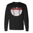 Nashville Skyline Cityscape Baseball Retro Vintage Long Sleeve T-Shirt Gifts ideas