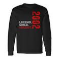 Nato Agosto 2002Intage Birthday Legend Since Agosto 2002 Maglietta a maniche lunghe Ideas de regalos